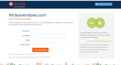 Desktop Screenshot of allclearwindows.com